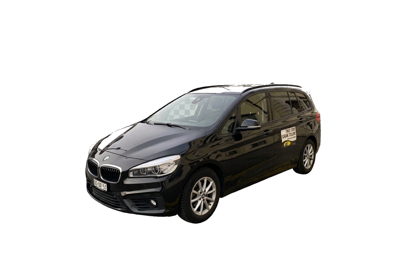 Véhicule premium Taxi Elsa Bon Bon — berline noire détourée
